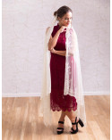 Hand embroidered Spanish mantilla