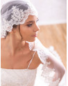 Velo de novia blanco