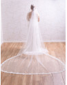 Velo de novia blanco