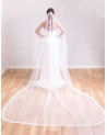 Velo de novia blanco