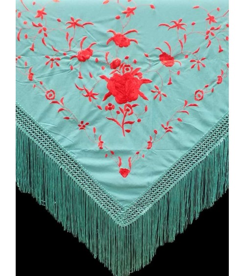 Machine embroidered...