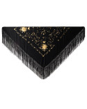 Machine embroidered Manila shawl