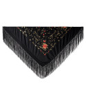 Machine embroidered Manila shawl