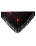 Machine embroidered Manila shawl