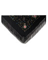 Machine embroidered Manila shawl