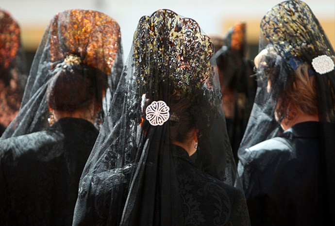 La Mantilla en Semana Santa La Mantilla en Semana Santa